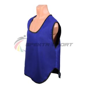 Купить Манишка футбольная односторонняя Spektr Sport синяя, р.36-40 в Горняке 